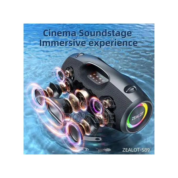 Zealot S89 Bluetooth Speaker 250 W With Solid Bass RGB Lights 48000 Ma
