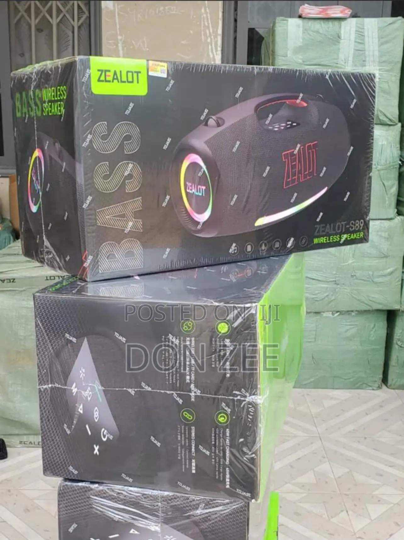 Zealot S89 Bluetooth Speaker 250 W With Solid Bass RGB Lights 48000 Ma