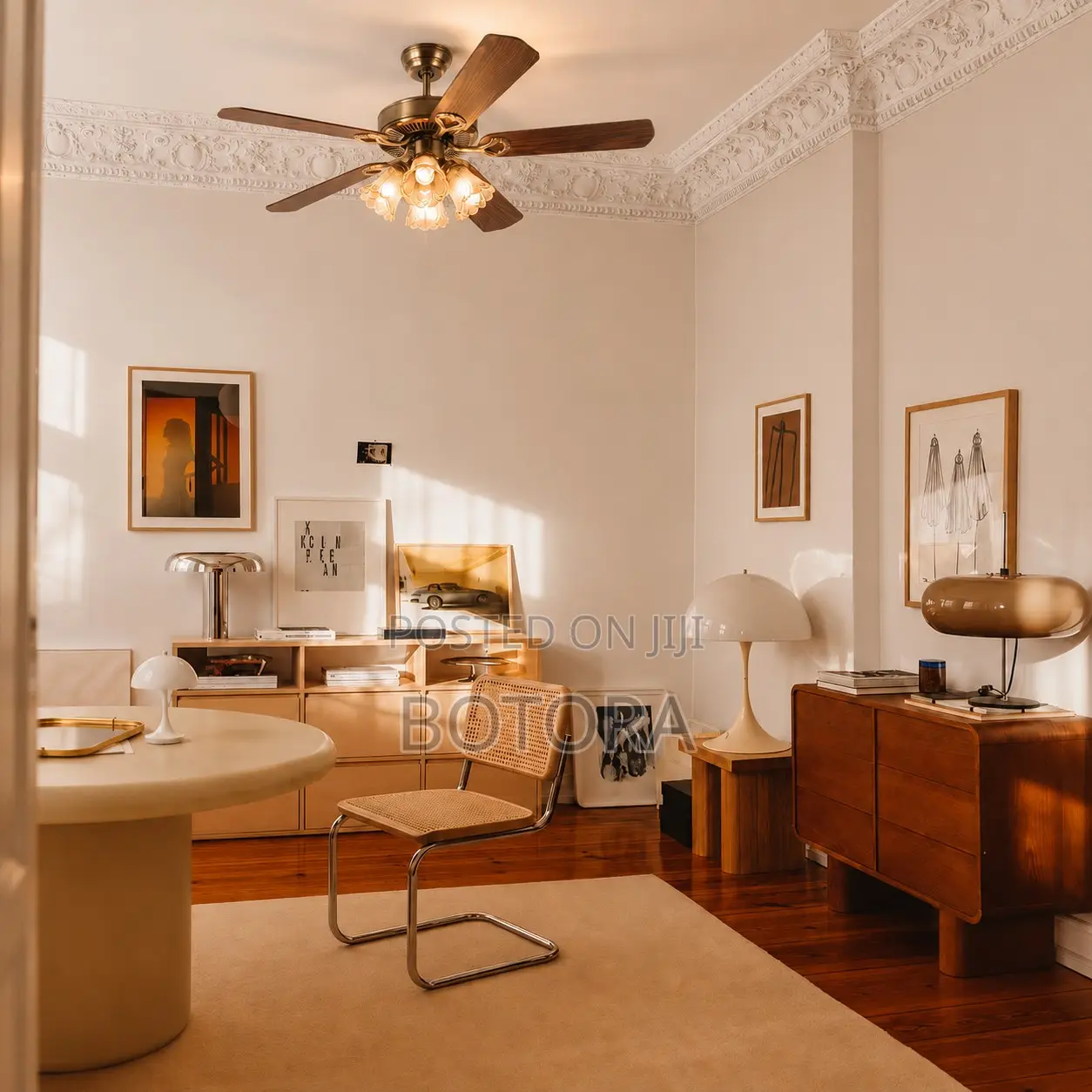 Accra Installation Included 48-Inch 5-Blade Quiet Ceiling Fan Light