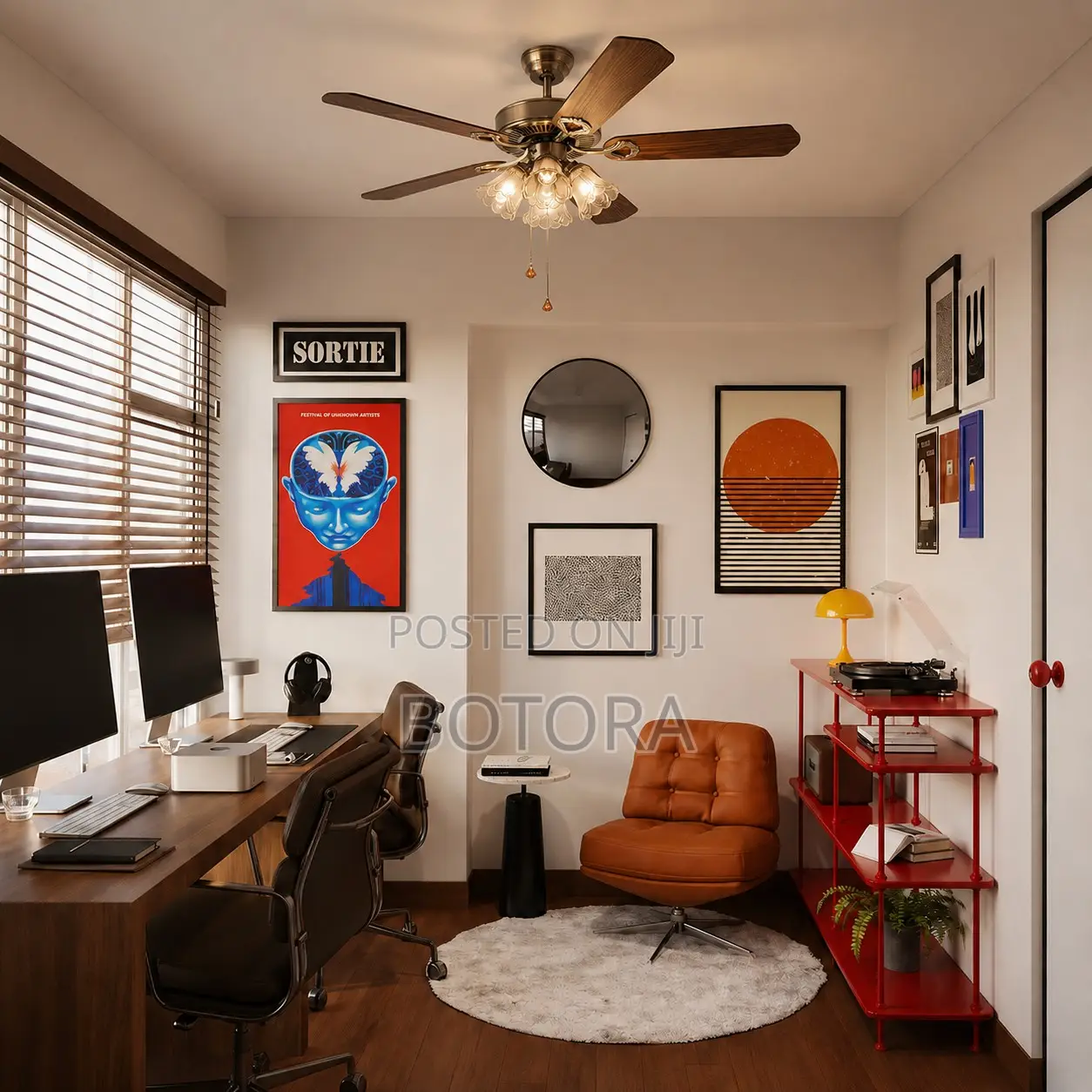 Accra Installation Included 48-Inch 5-Blade Quiet Ceiling Fan Light