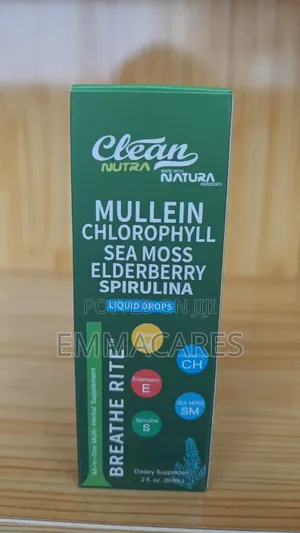 Mullien Chlorophyll Sea Moss Elderberry Spirulina For Respiratory Heal