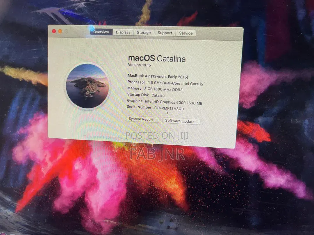 Laptop Apple MacBook Air 8GB Intel Core i5 HDD 500GB