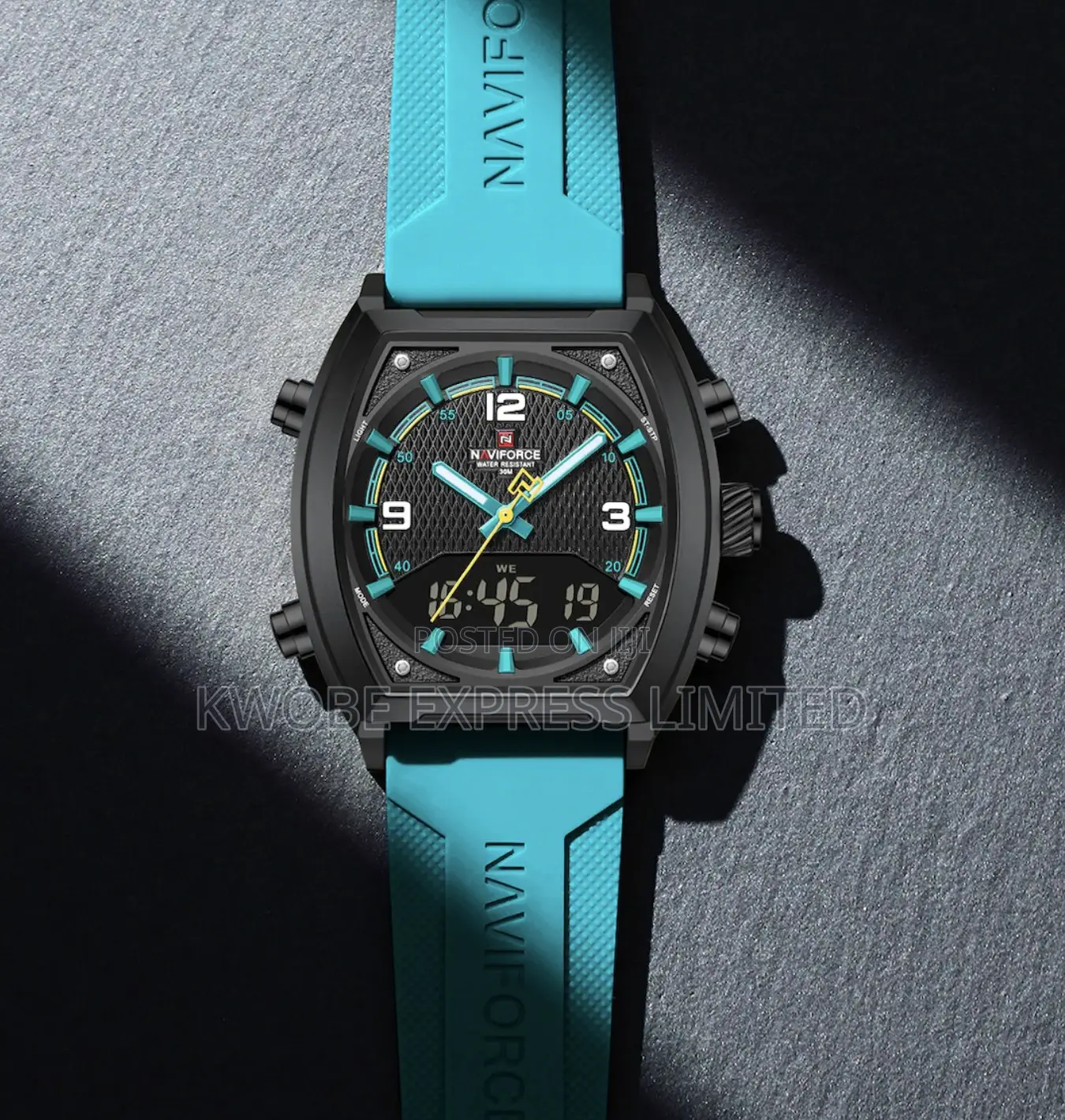 Naviforce Luxury Men’S Sport Quartz Watch – Dual Display