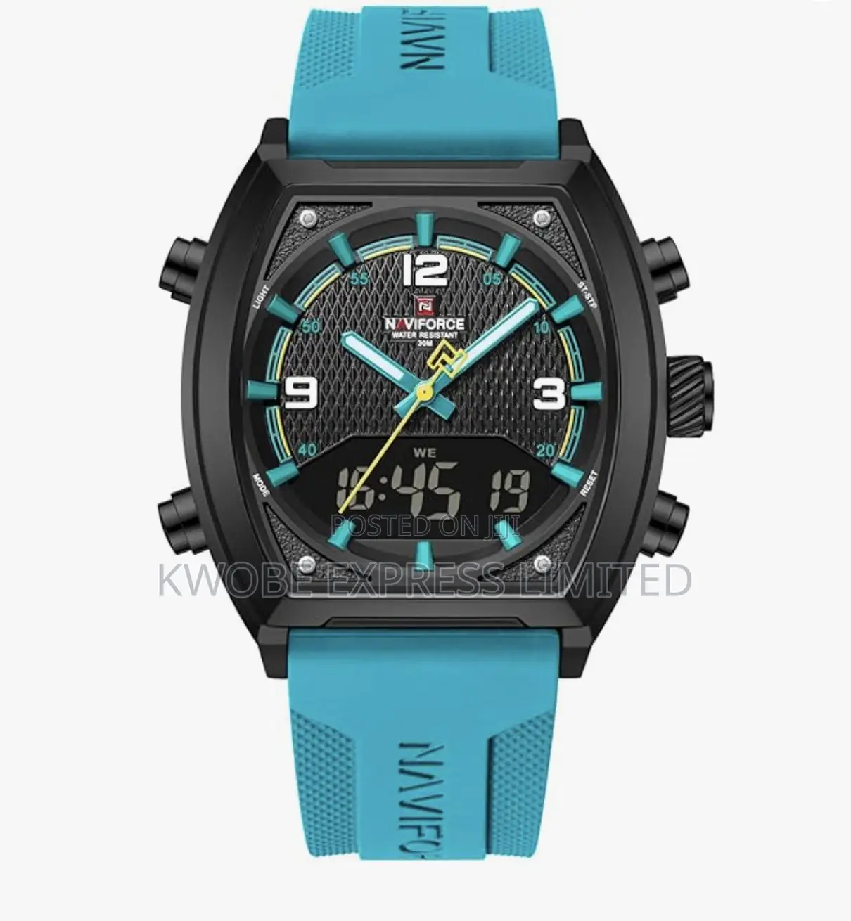Naviforce Luxury Men’S Sport Quartz Watch – Dual Display