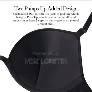 Push Up T/Short Bra - Black