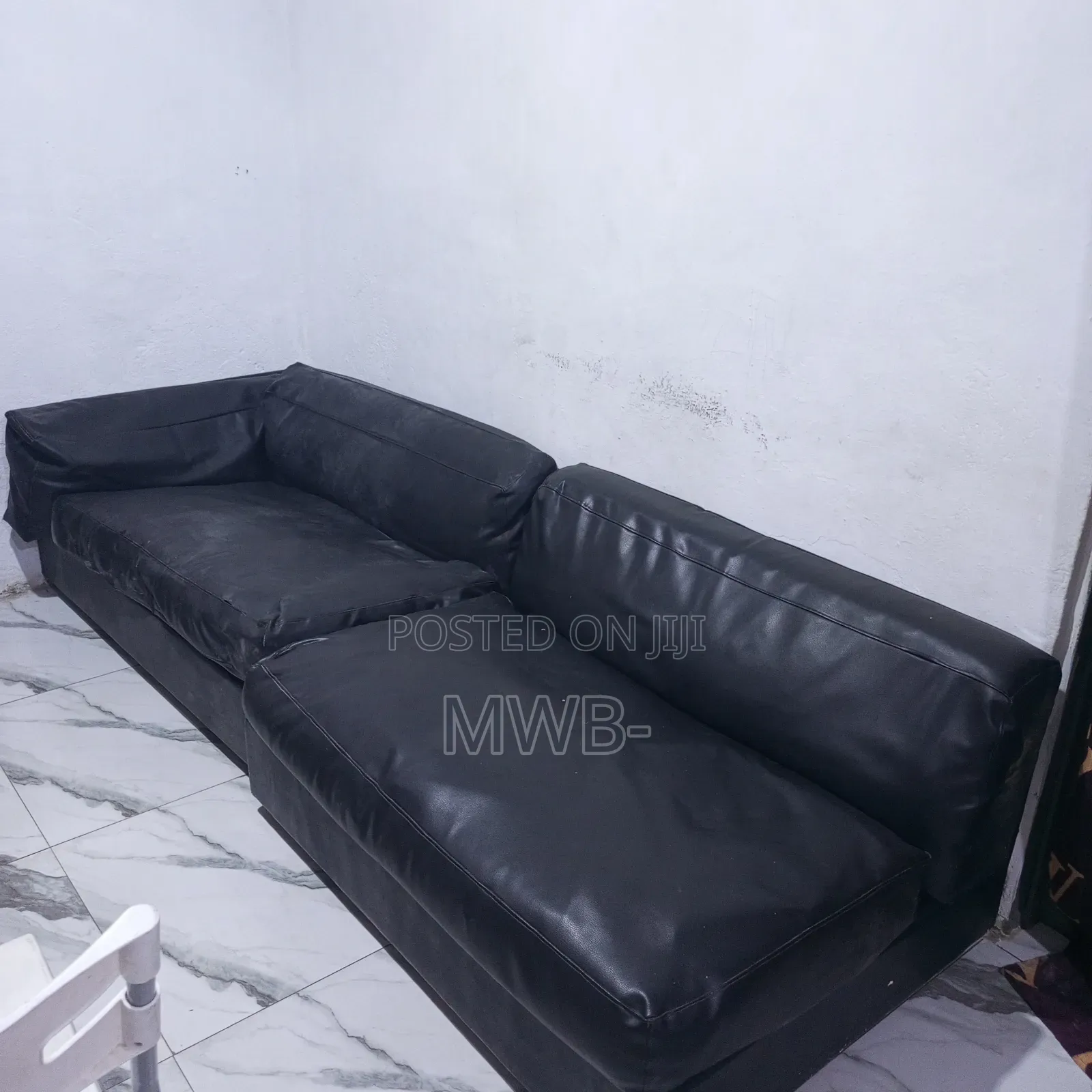 Double 2 in 1 Leather Sofa
