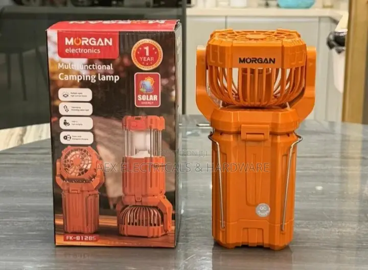 Morgan Multifunctional Solar Camping Lamp With Fan