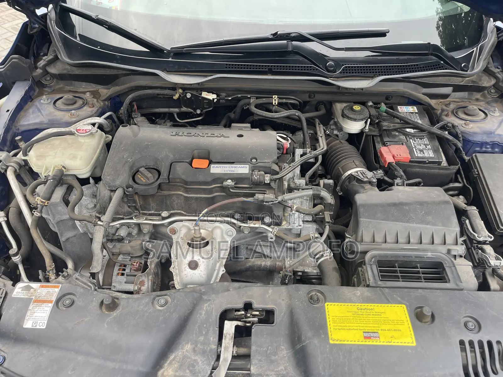 Honda Civic EX Sedan 2018 Blue