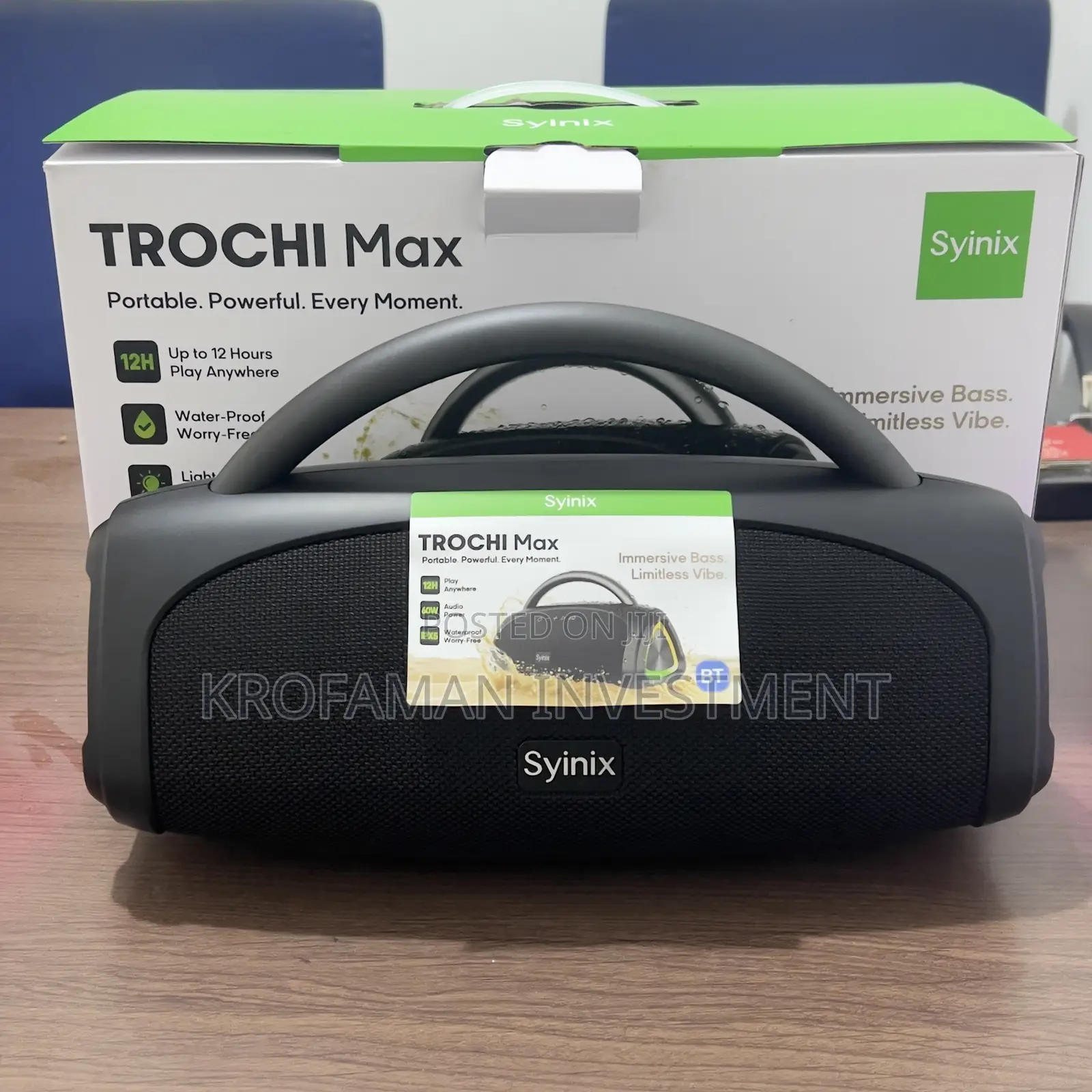 Syinix Trochi Max Portable Bluetooth Speaker