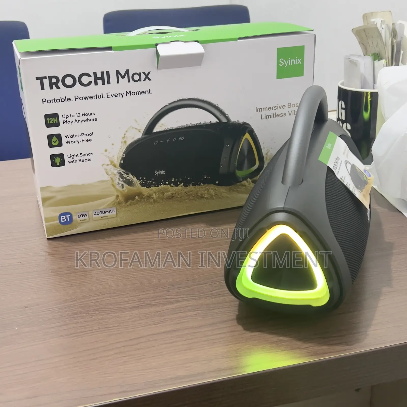 Syinix Trochi Max Portable Bluetooth Speaker