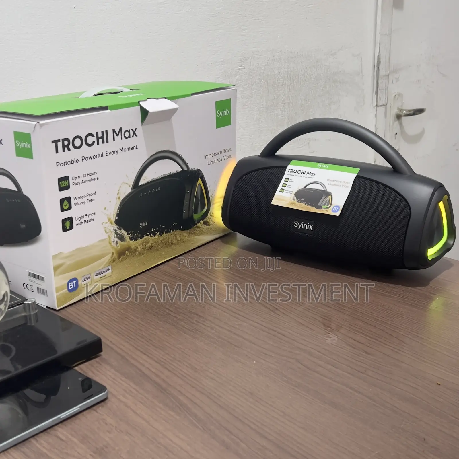 Syinix Trochi Max Portable Bluetooth Speaker