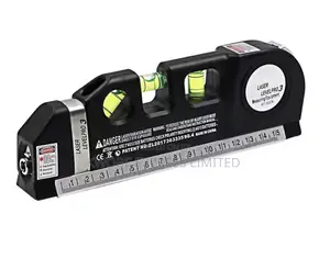 Laser Level Cross Line Tool With 8ft Tape Measure