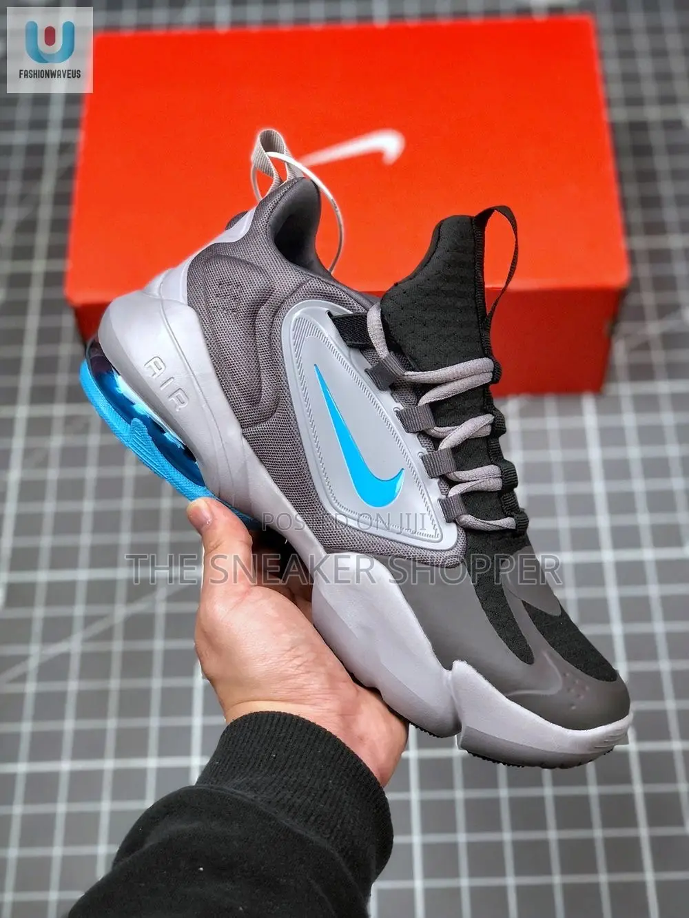 Nike Savage Ash And Blue Sneakers Available