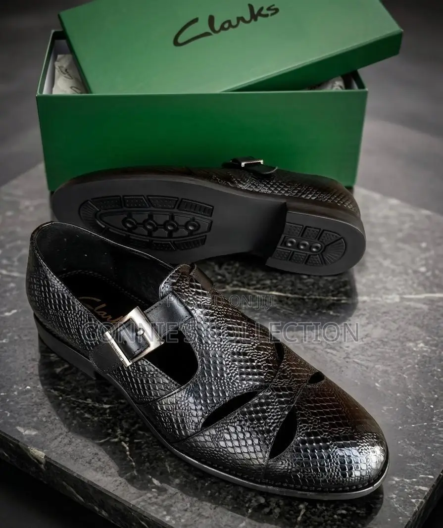 Clarks Leather Penny Loafers