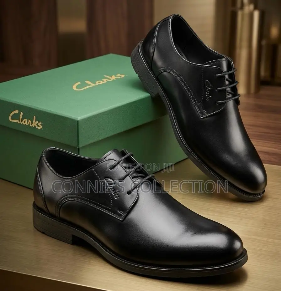 Clarks Leather Penny Loafers