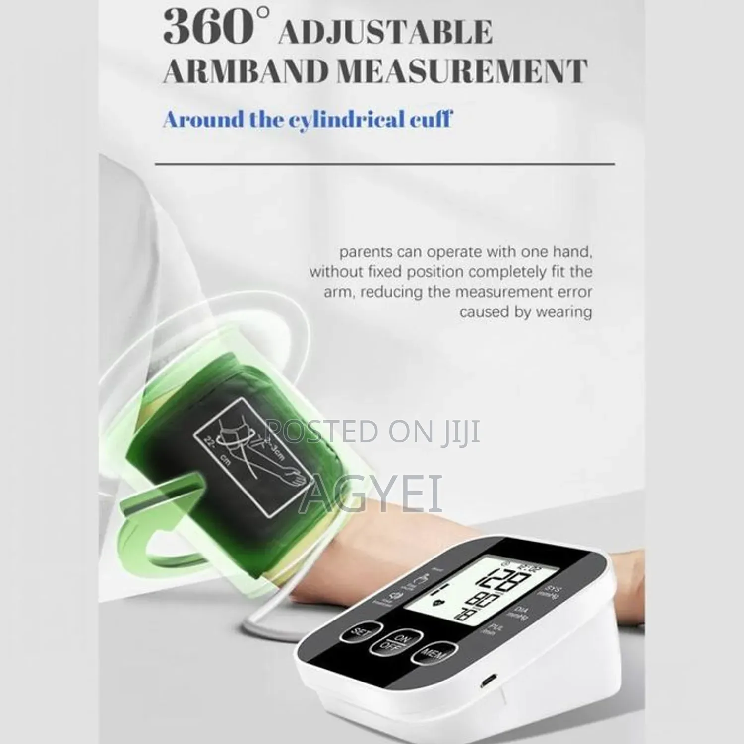 Blood Pressure Monitor Portable LCD Digital