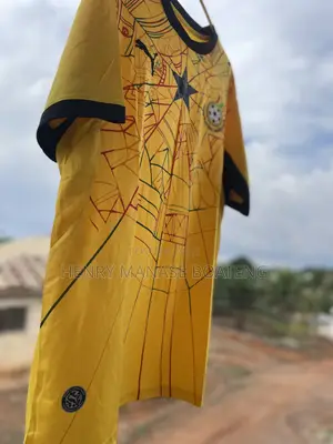 Ghana Black Star Jersey/ Spider Yellow