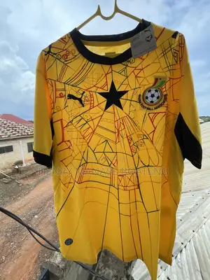 Ghana Black Star Jersey/ Spider Yellow