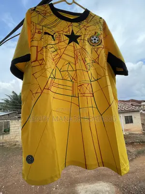 Ghana Black Star Jersey/ Spider Yellow
