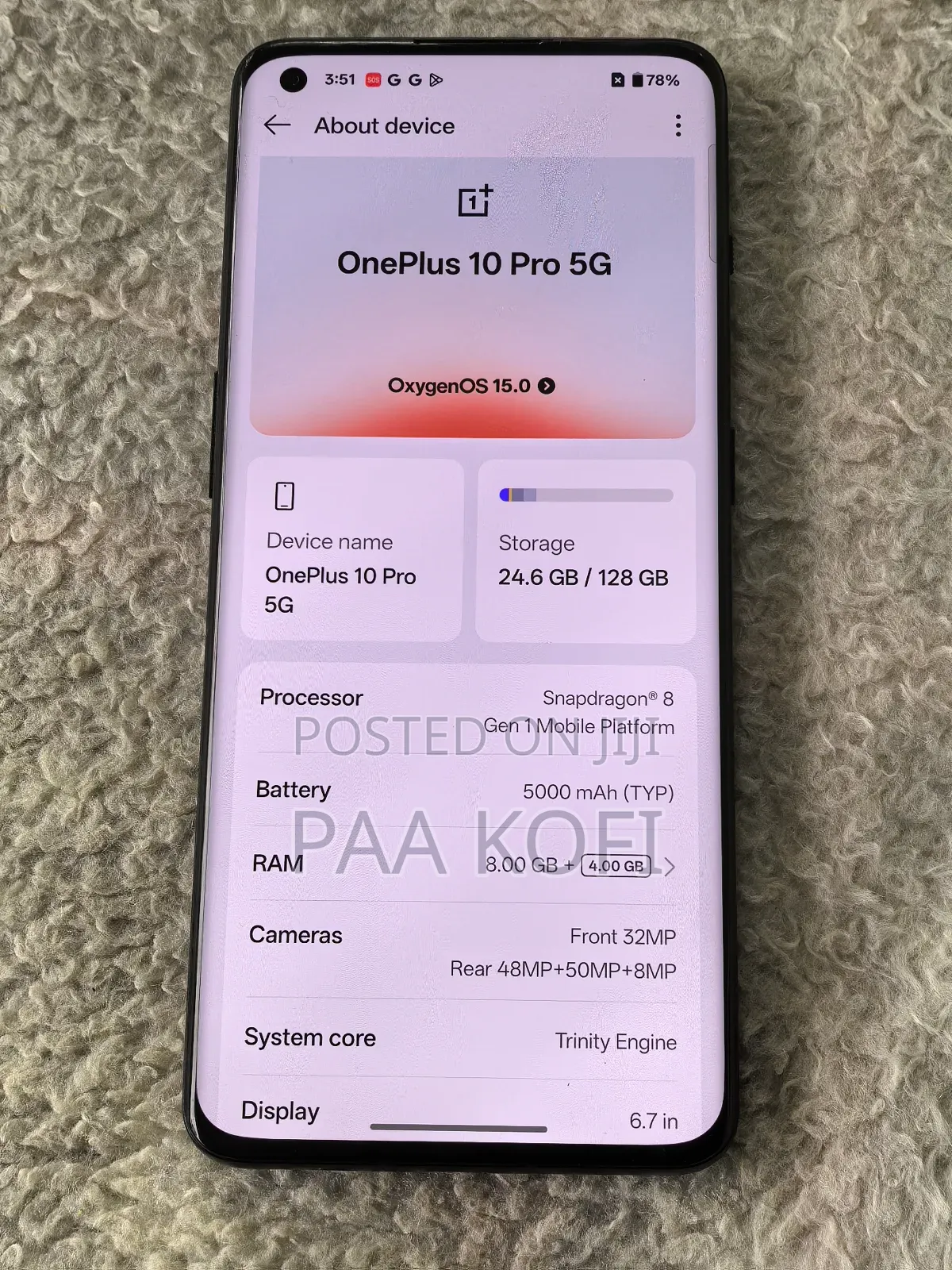 OnePlus 10 Pro 128 GB Black