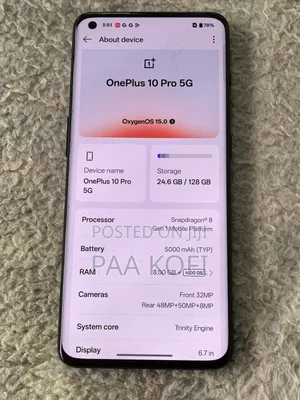OnePlus 10 Pro 128 GB Black