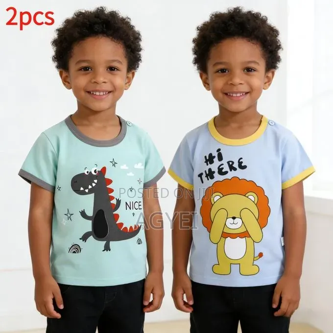 2pcs 0-3 Years Baby Boys Tops Tees Clothes Short Sleeve