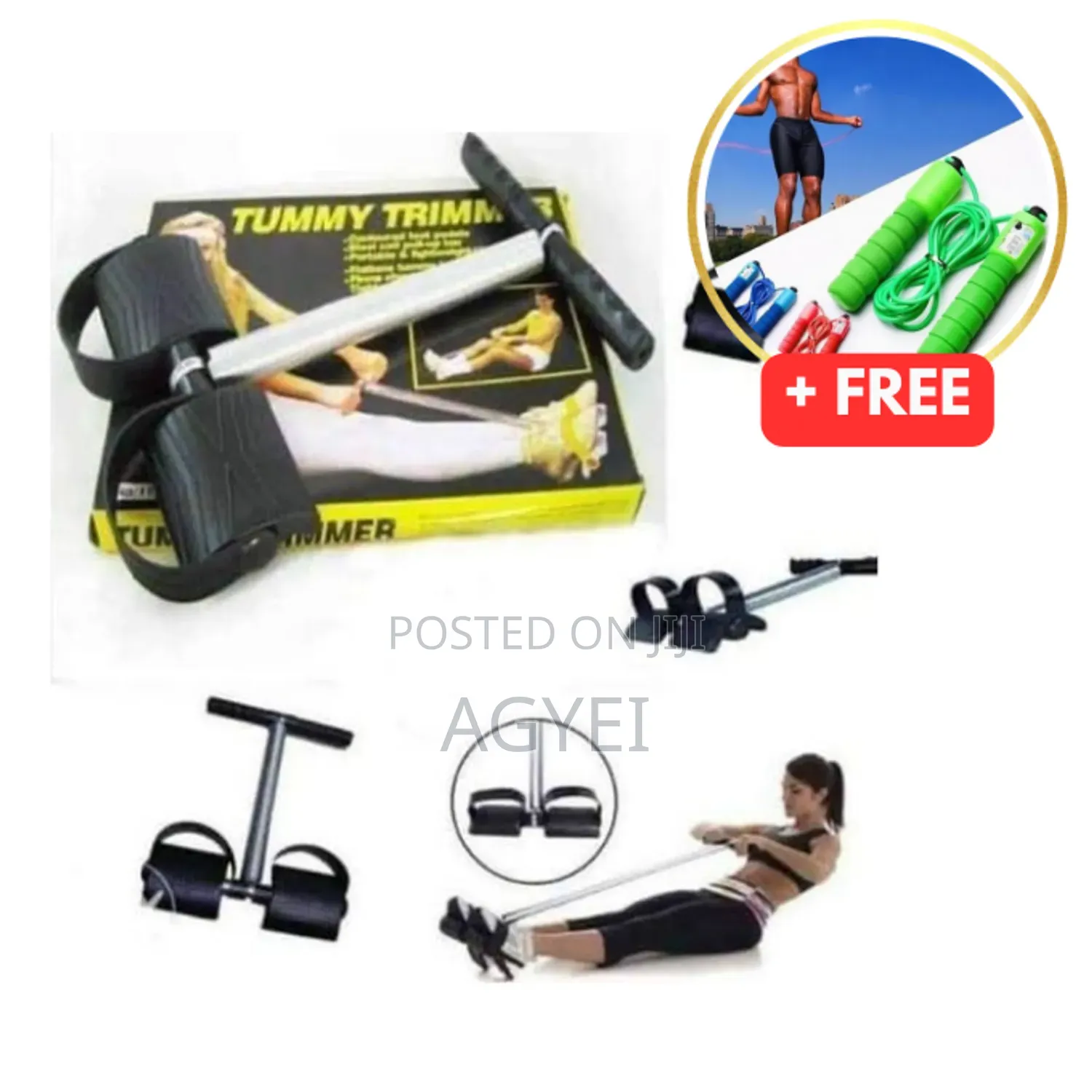 Tummy Trimmer + Professional Sponge Electronic Meter Jump Rope