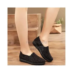 Women’S Breathable Non-Slip Sneakers (Black Casual Sports Shoes)