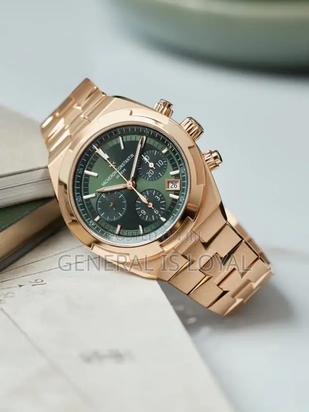 Vacheron Constantin Overseas Chronograph Rose Gold Green Dial Watch