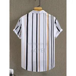 Dou-Color Men's Casual Business Shirt - White