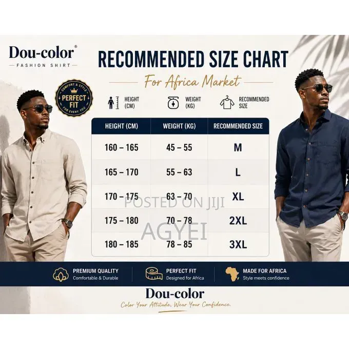 Dou-Color Men's Casual Business Shirt - White