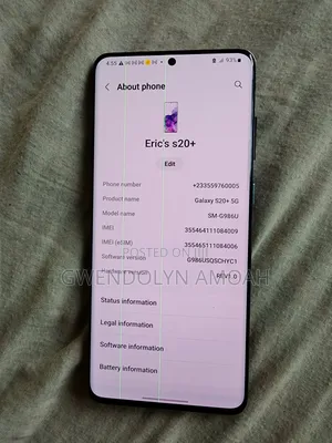 Samsung Galaxy S20+ 5G 128 GB Black