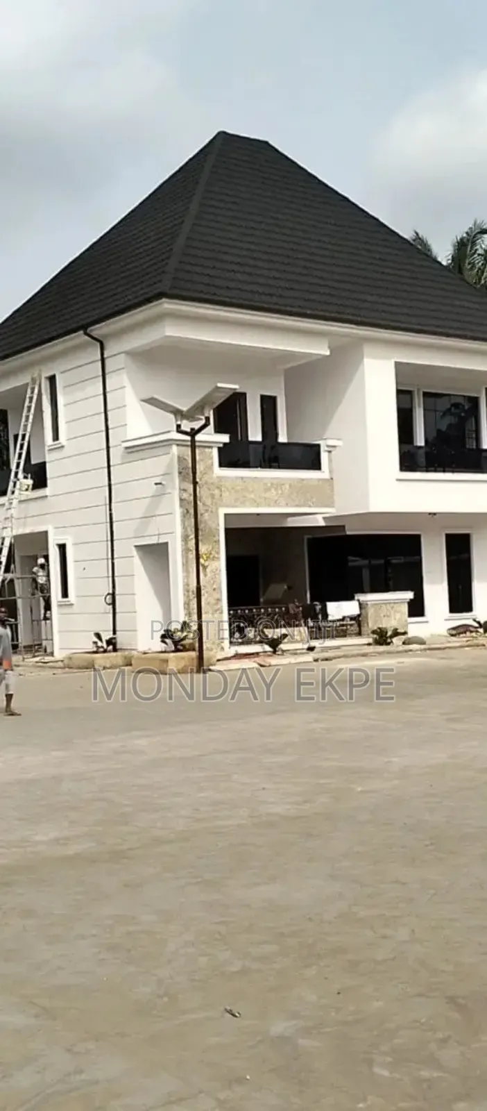 Black Bond Euro Tiles and Rain Gutter