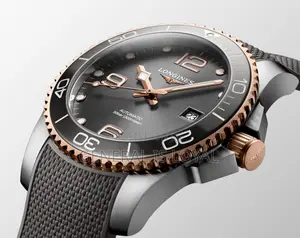 Longines Hydroconquest Gray Sunray Dial and a Rose Gold Watch