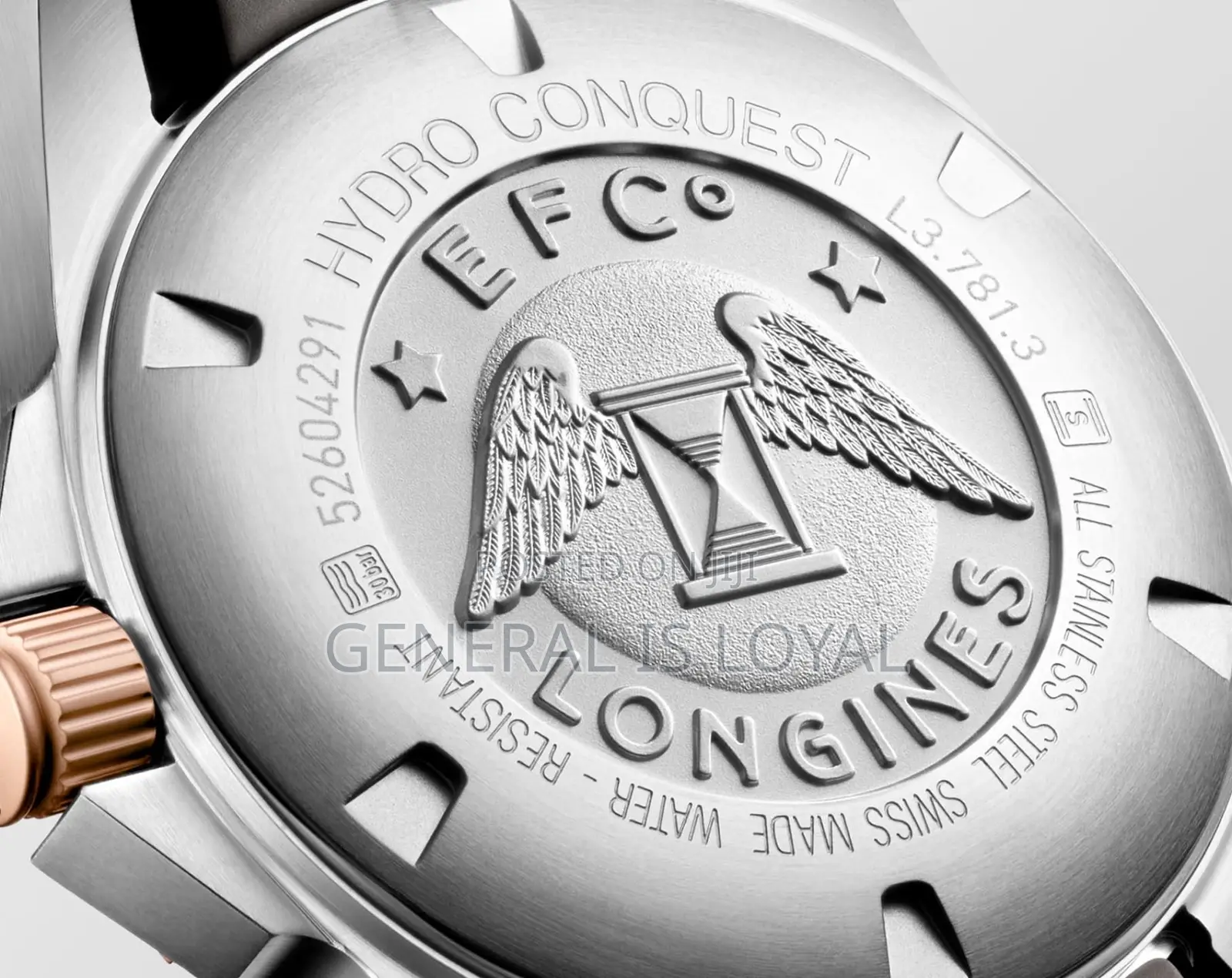 Longines Hydroconquest Gray Sunray Dial and a Rose Gold Watch