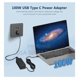 100w Usb-C Power Adapter Fast Charger for Laptop Macbook From Usa