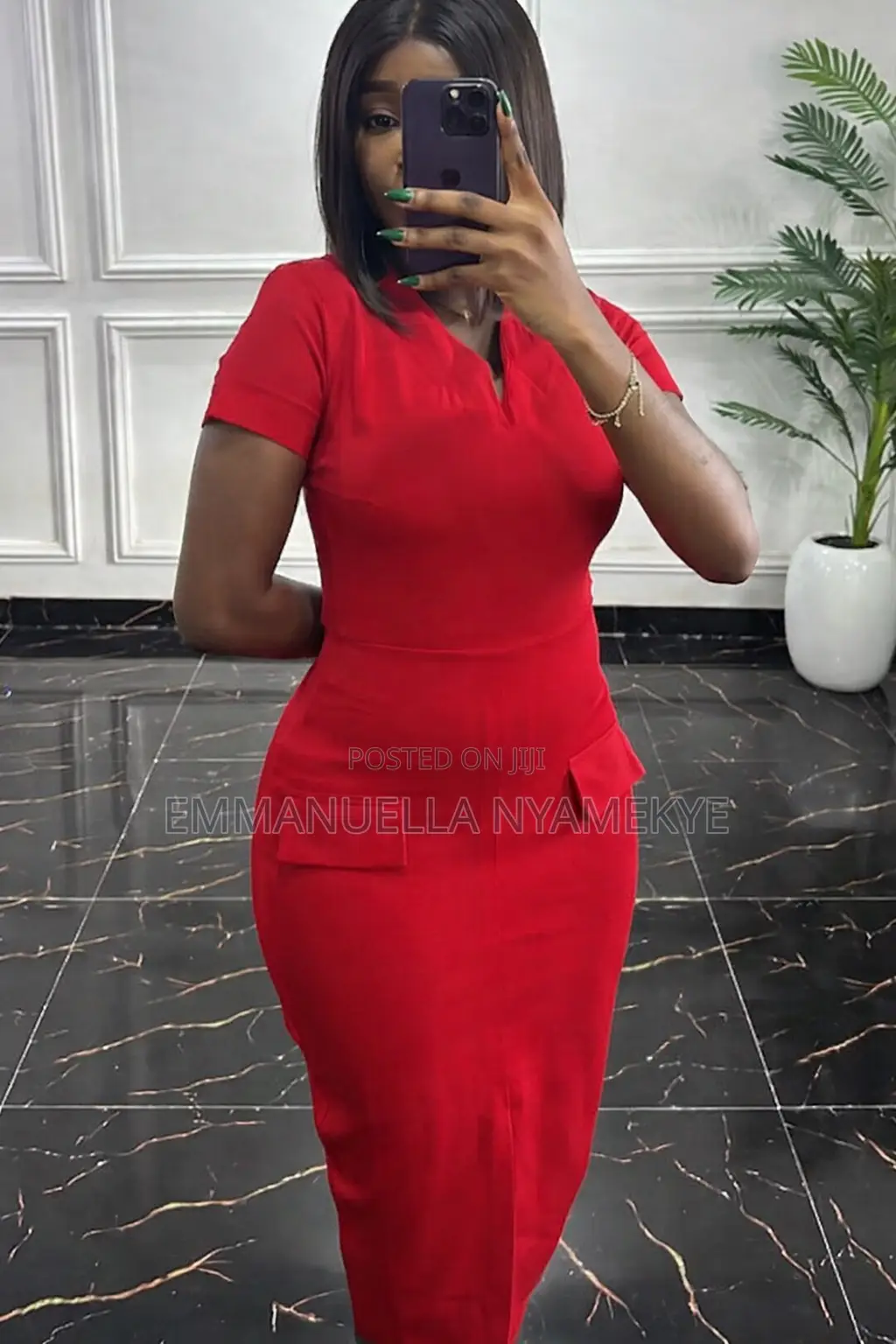 Shopmora Short-Sleeve Midi Liz Dress