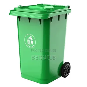 240l Heavy-Duty Plastic Dustbin With Wheels