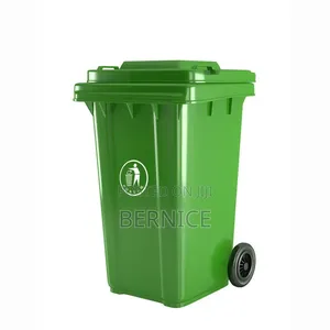 240l Heavy-Duty Plastic Dustbin With Wheels