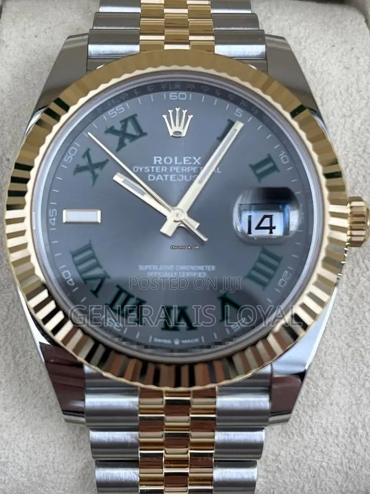 Rolex Datejust 41mm Two Tone Wimbledon Dial Jubilee Automatic
