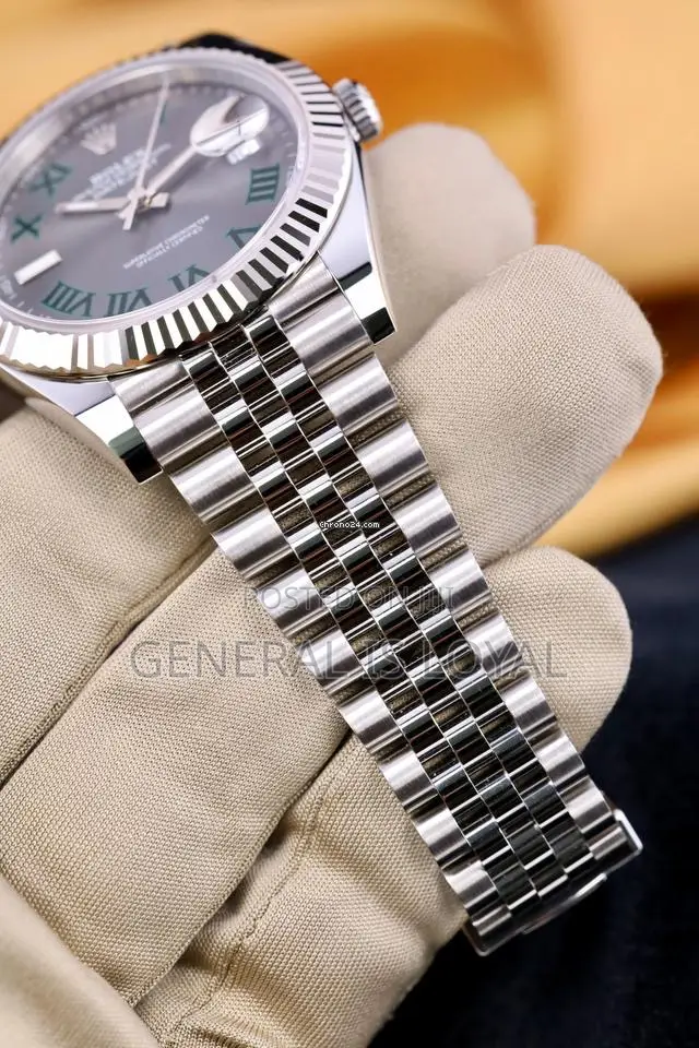 Rolex Datejust 41mm Wimbledon" Dial Roman Numerals