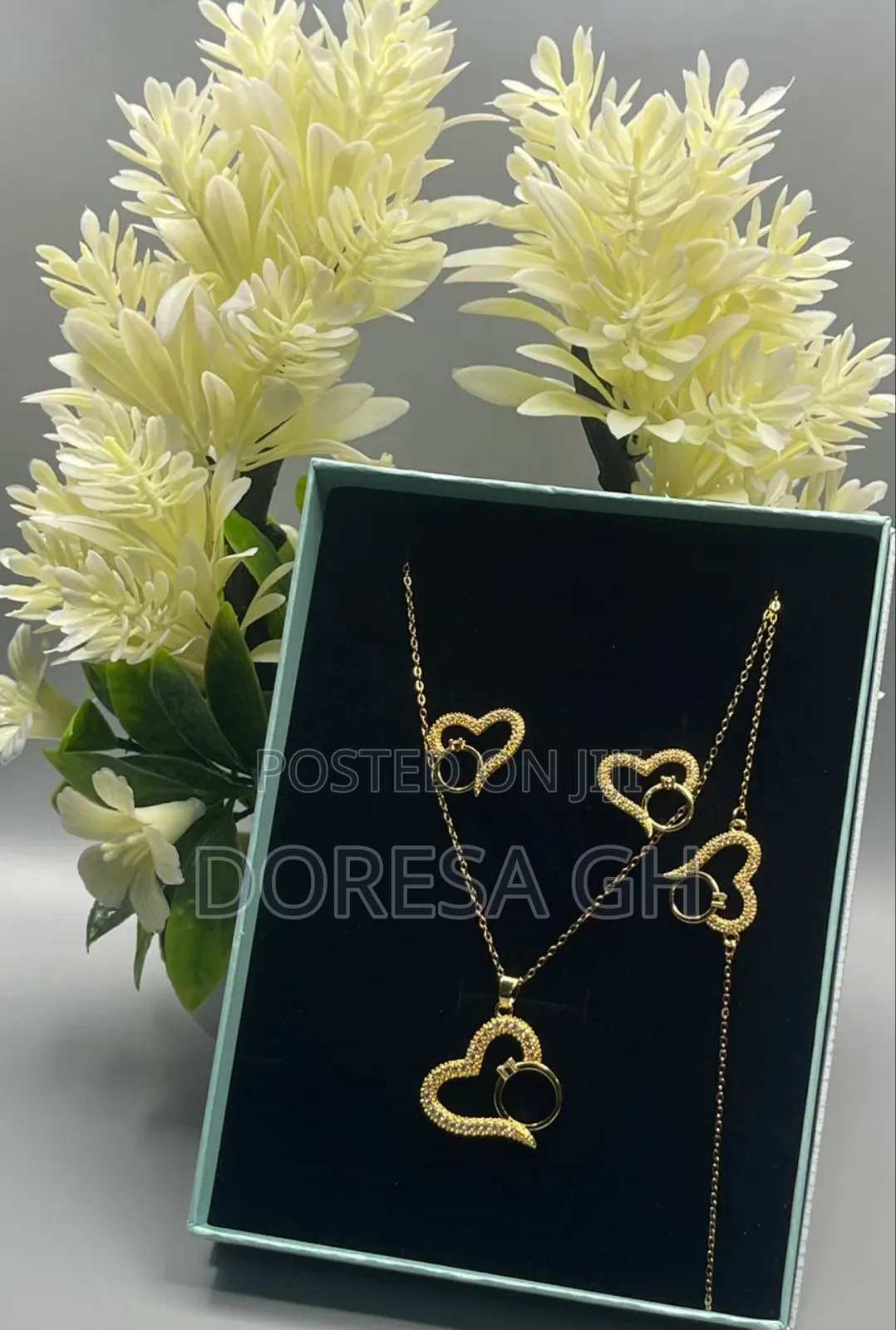 Necklace, Bracelet Earrings Set for Women – Jewelry Gift for Her