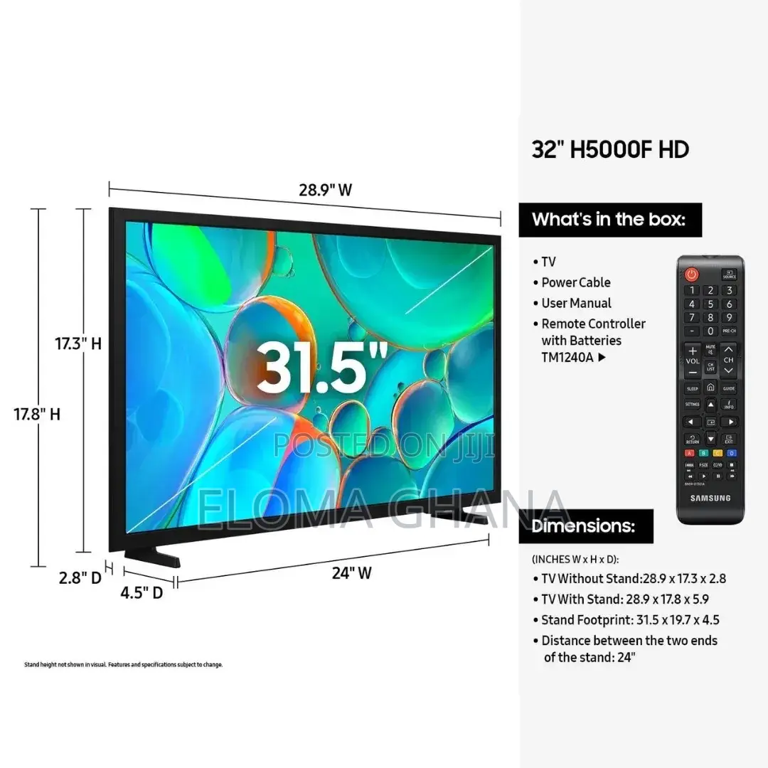 32 Inch Samsung Smart 32h5000f Led 2025 Television