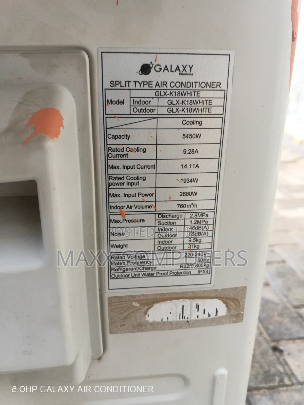 2.0hp Galaxy Air Conditioner With Remote Control