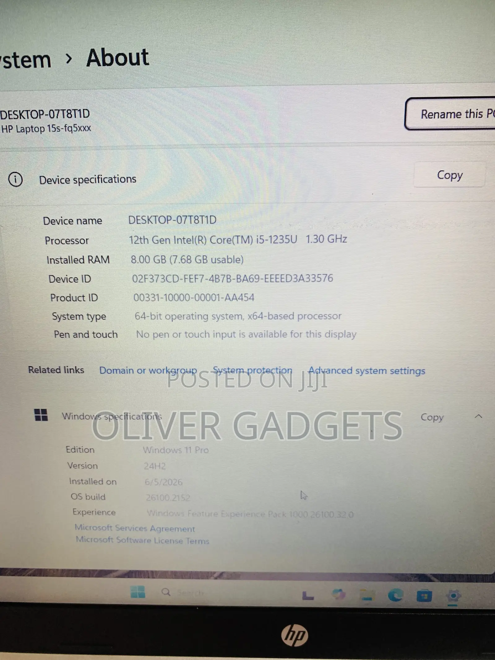 Laptop HP Pavilion 15 8GB Intel Core i5 SSD 256GB