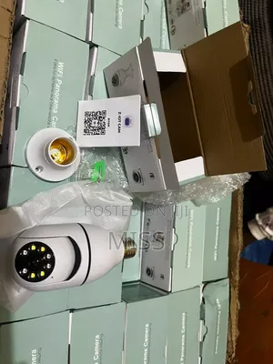 Digital CCTV Wi-Fi Bulb With PTZ Smart Camera - White
