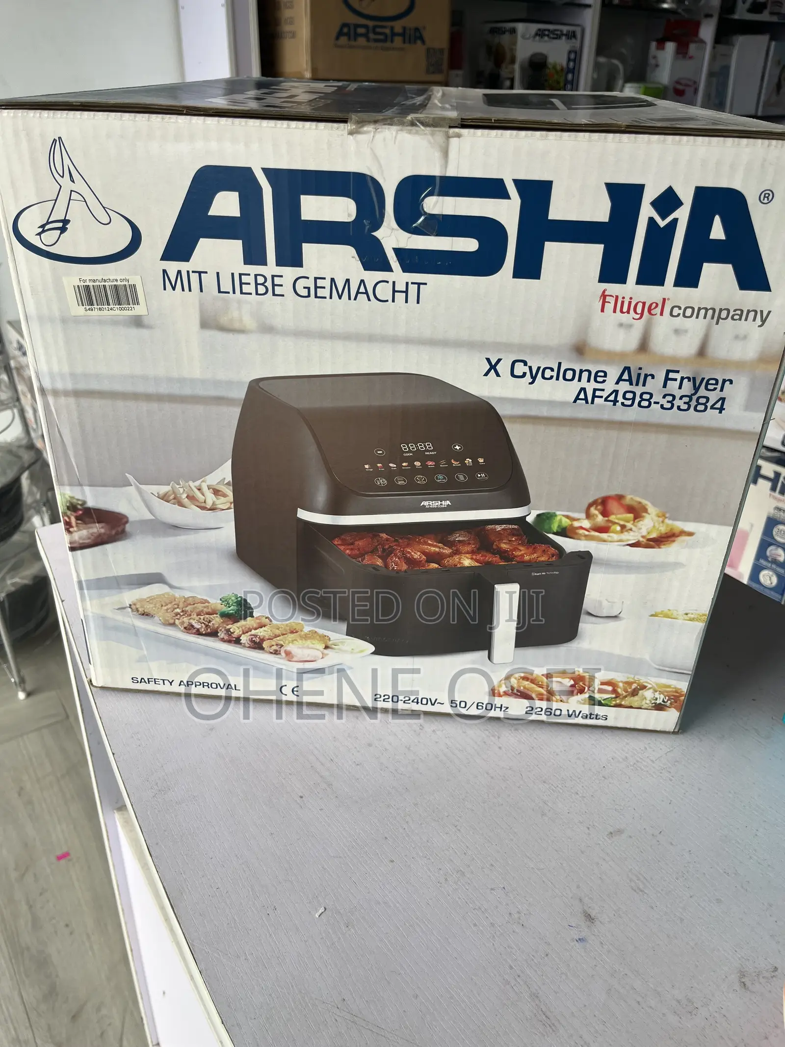 Arshia 9l Digital Air Fryer (2260w) – Large Capacity X Cyclone