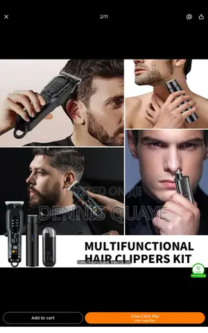 3-in-1 Men's Electric Grooming Kit - Hair Clipper, Shaver Nose Trimm