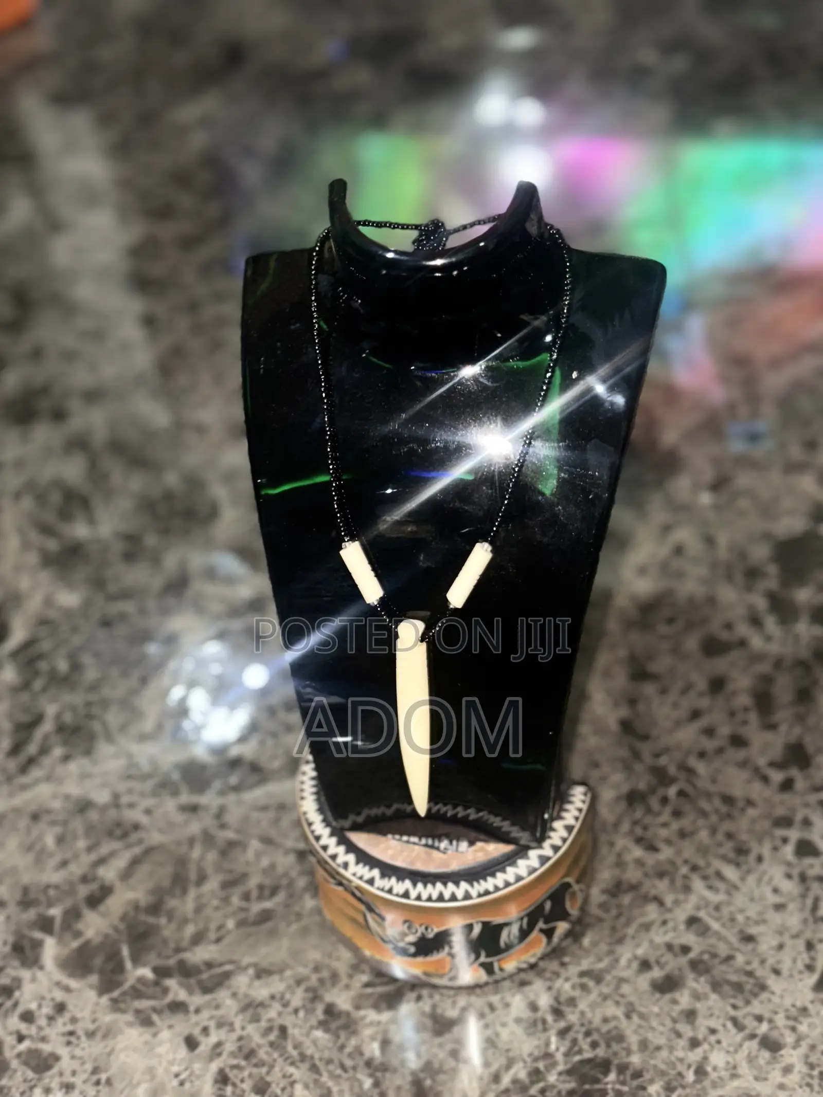 Handcrafted Ox Bone Spear Pendant Necklace – Symbol of Protection