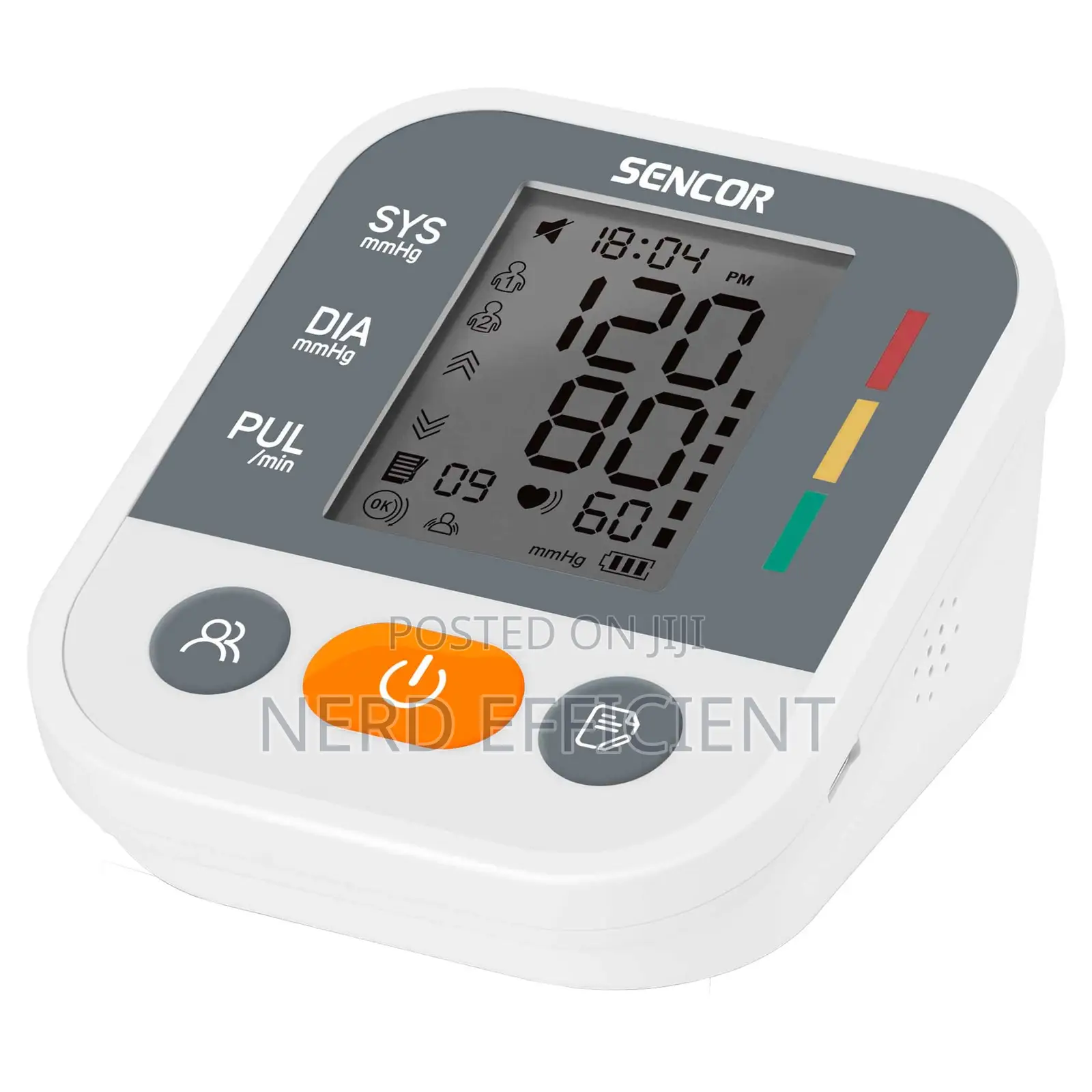 Digital Blood Pressure (Bp) and Heartbeat Monitor Meter